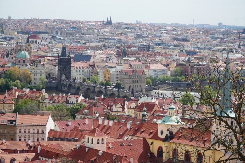 View of the city of Prague