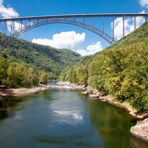 View of the New River Gorge Bridge